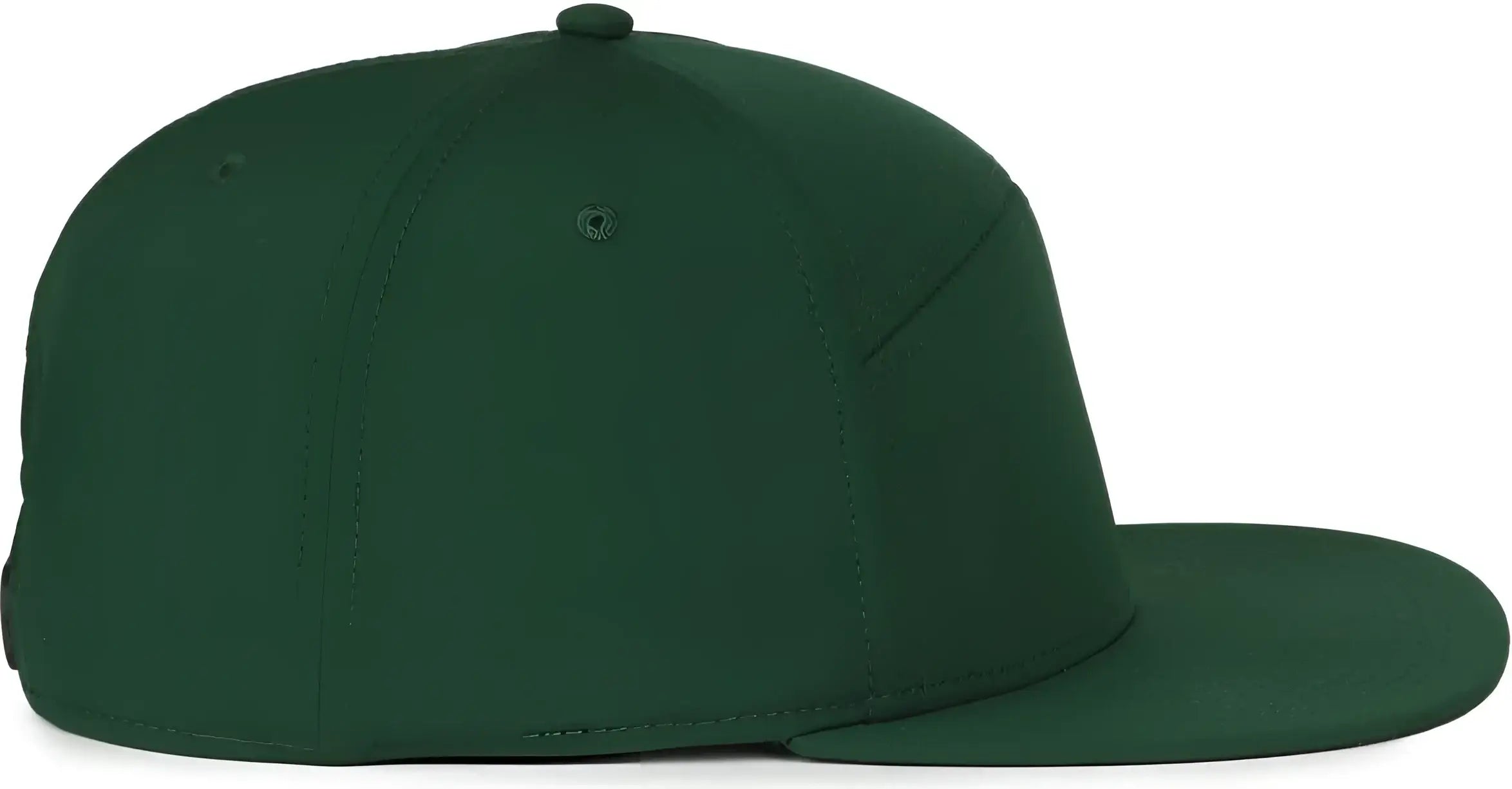 OC Sports OC900 Split Panel Performance Snap Back Cap - Dark Green - Green / OSFM