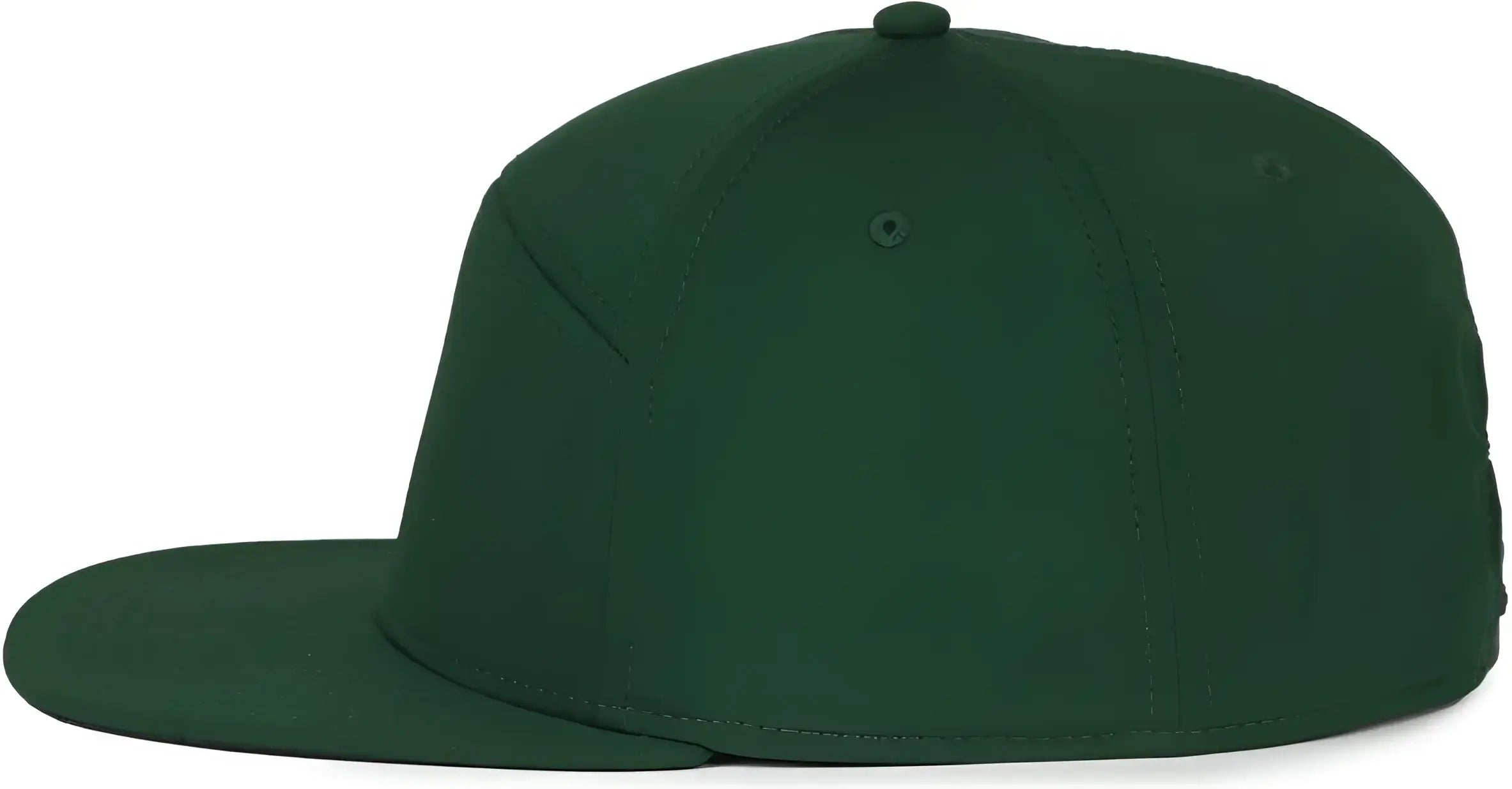 OC Sports OC900 Split Panel Performance Snap Back Cap - Dark Green - Green / OSFM