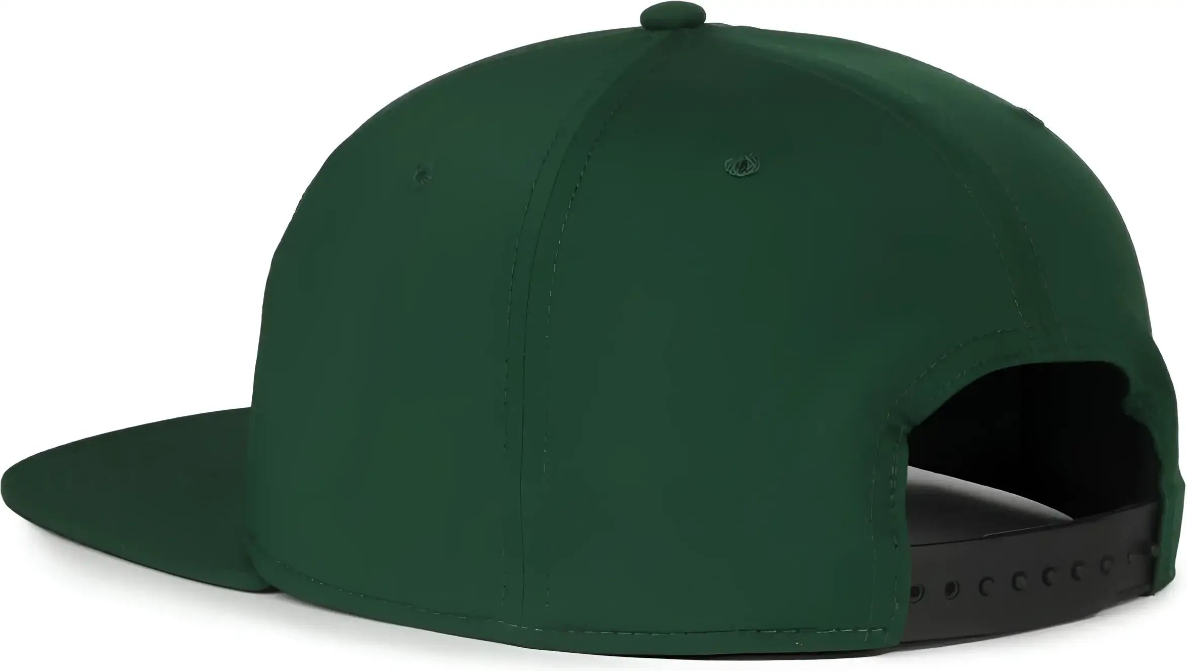OC Sports OC900 Split Panel Performance Snap Back Cap - Dark Green - Green / OSFM
