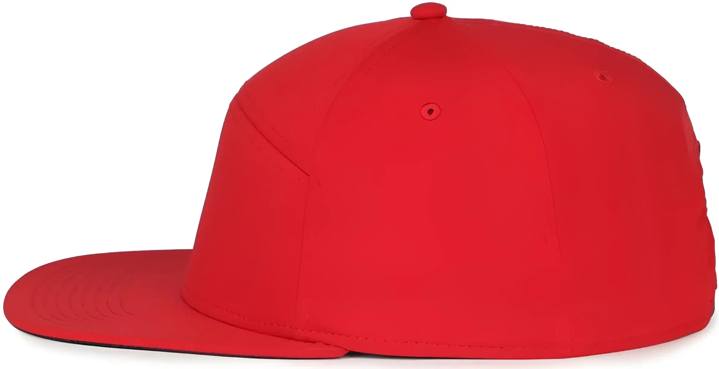 OC Sports OC900 Split Panel Performance Snap Back Cap - Red - Red / OSFM