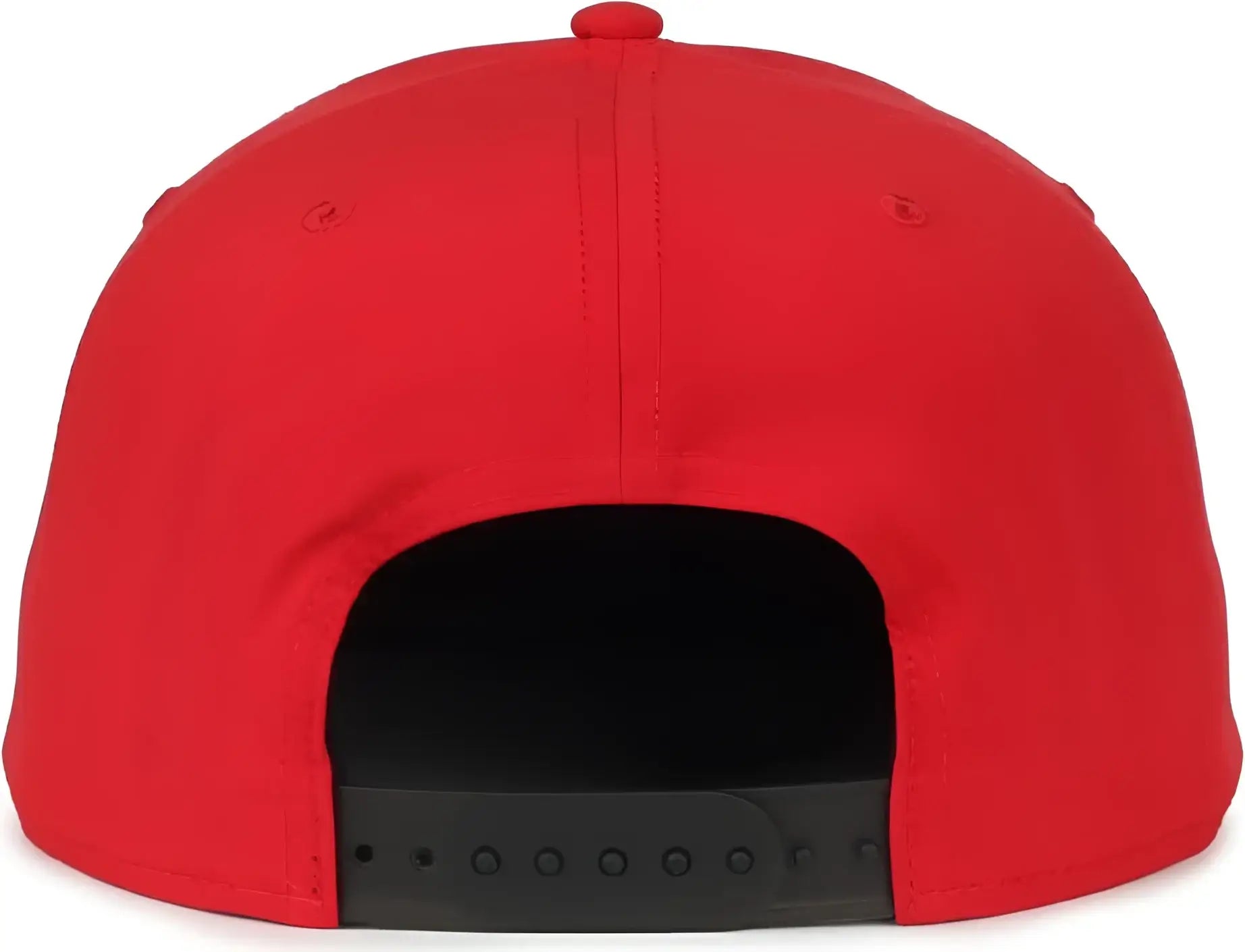 OC Sports OC900 Split Panel Performance Snap Back Cap - Red - Red / OSFM