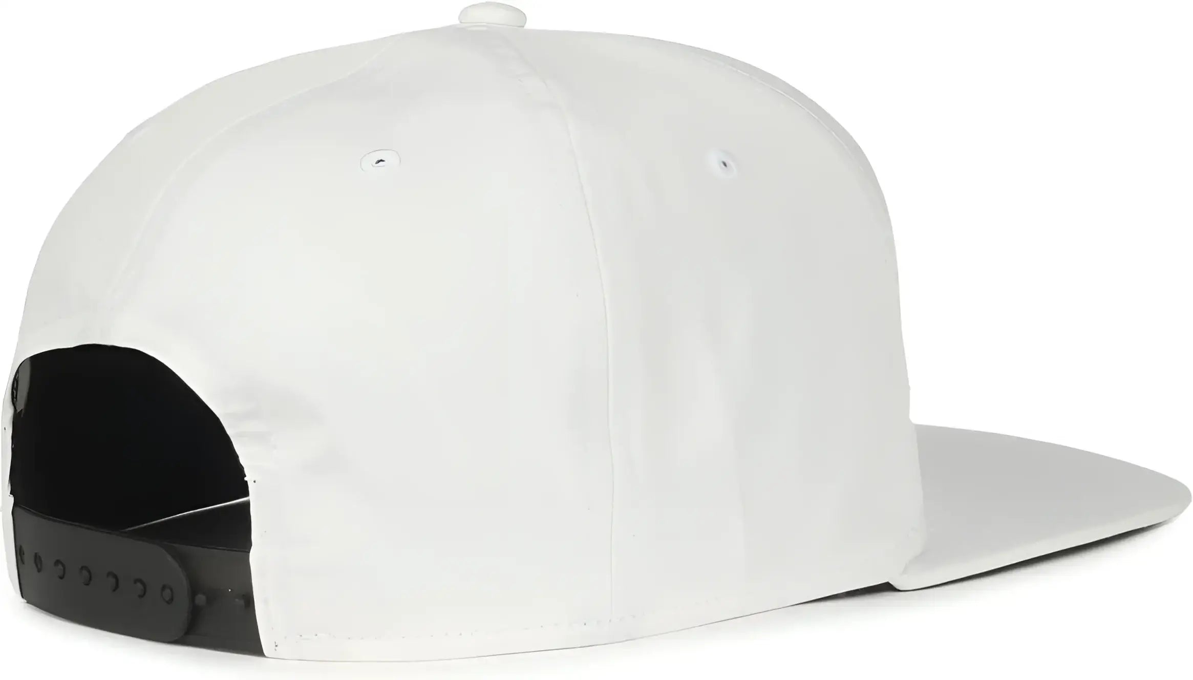 OC Sports OC900 Split Panel Performance Snap Back Cap - White - White / OSFM