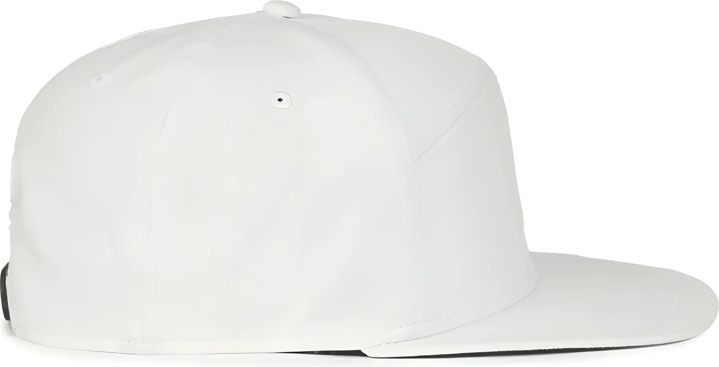 OC Sports OC900 Split Panel Performance Snap Back Cap - White - White / OSFM
