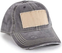 OC Sports OC902 Pigment Dyed Cotton Twill Cap - Black - Black / 6 7/8’’ - 7 1/2’’