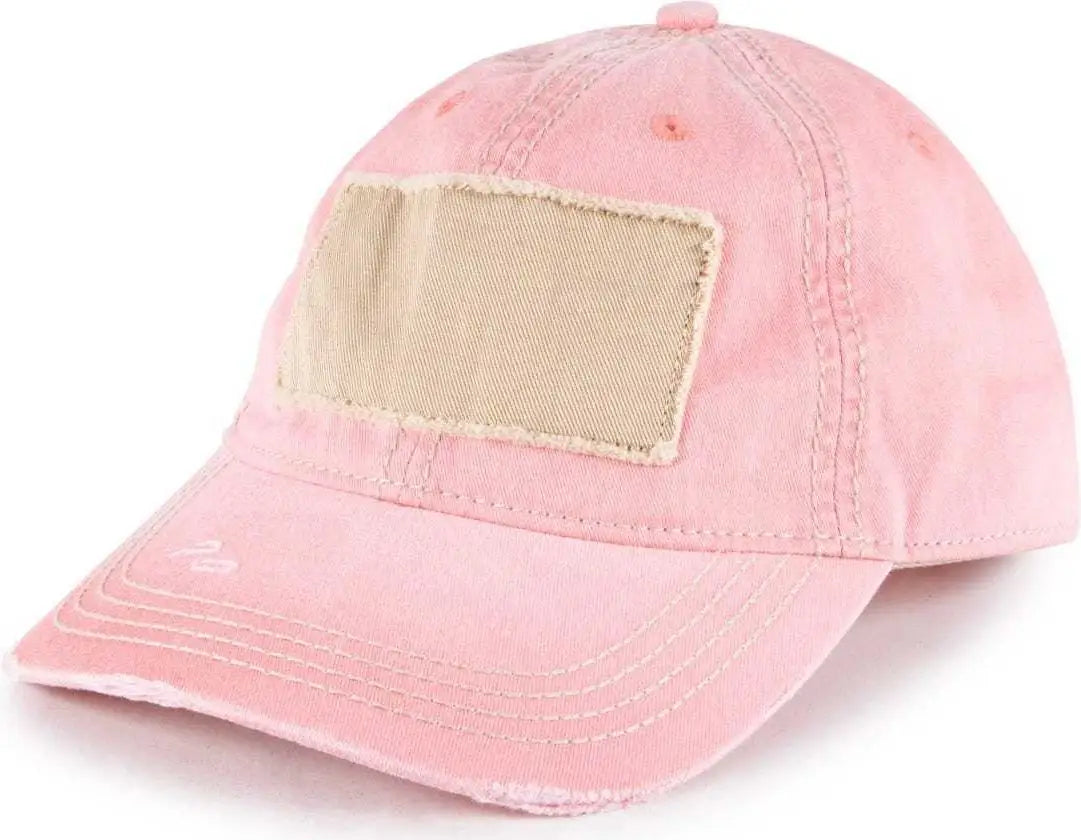 OC Sports OC902 Pigment Dyed Cotton Twill Cap - Coral - Coral / 6 7/8’’ - 7 1/2’’
