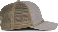 OC Sports OCCORDM Corduroy Mesh Back with Cord Cap - Light Gray Khaki - Khaki / OSFM