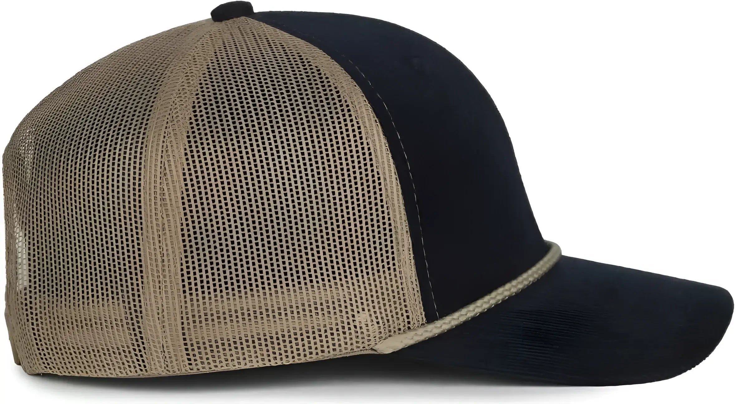 OC Sports OCCORDM Corduroy Mesh Back with Cord Cap - Navy Khaki - Khaki / OSFM