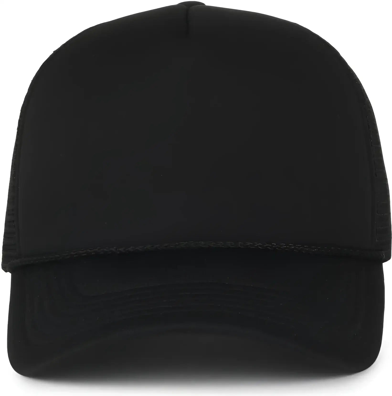 OC Sports OCFOAM 5 Panel Foam Mesh Trucker with Cord Cap - Black Black - Black / OSFM