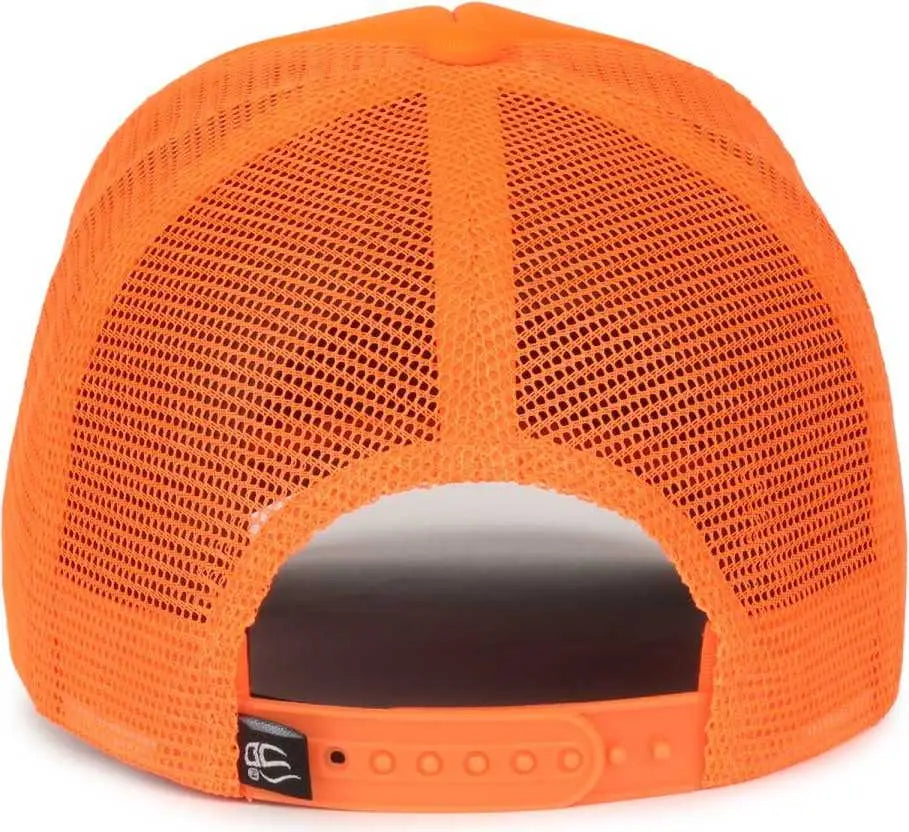 OC Sports OCFOAM 5 Panel Foam Mesh Trucker with Cord Cap - Neon Orange Neon Orange - Orange / OSFM