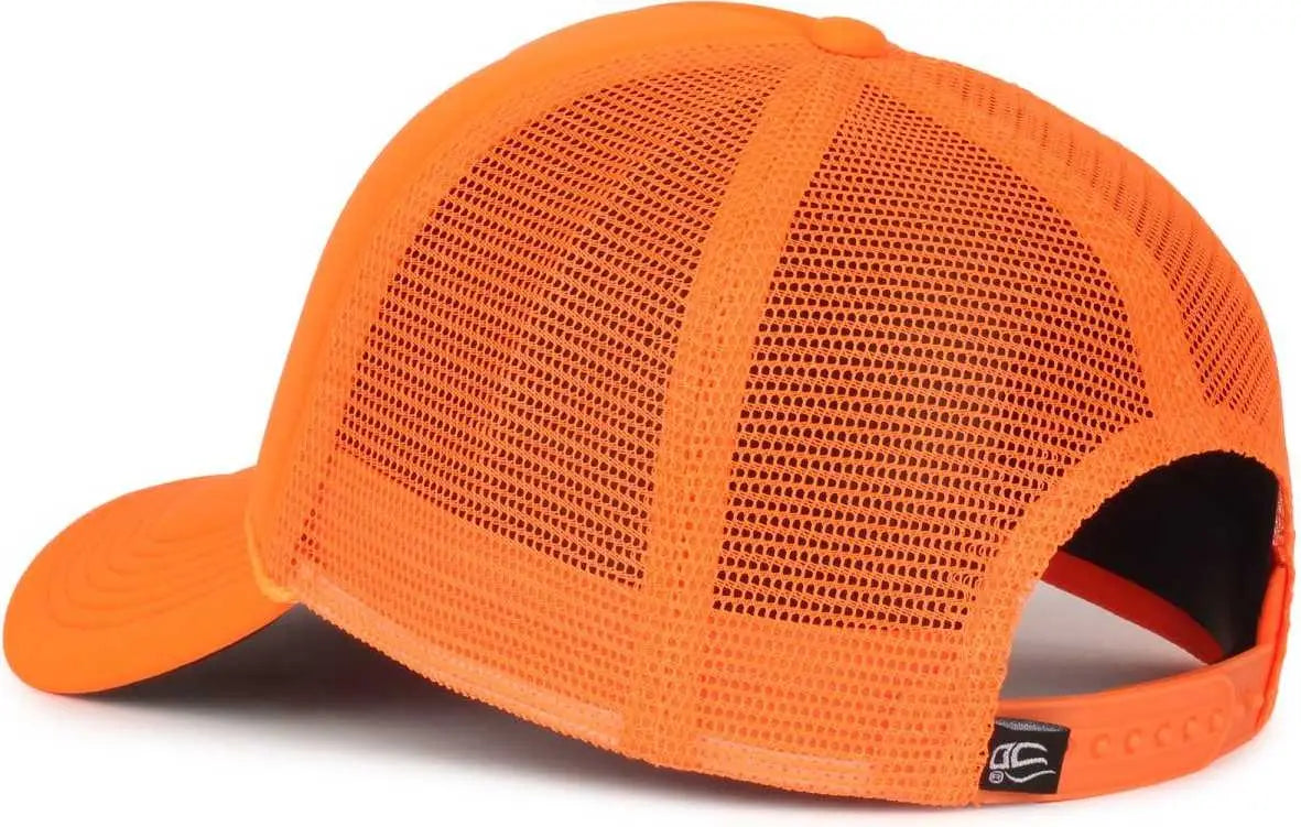 OC Sports OCFOAM 5 Panel Foam Mesh Trucker with Cord Cap - Neon Orange Neon Orange - Orange / OSFM