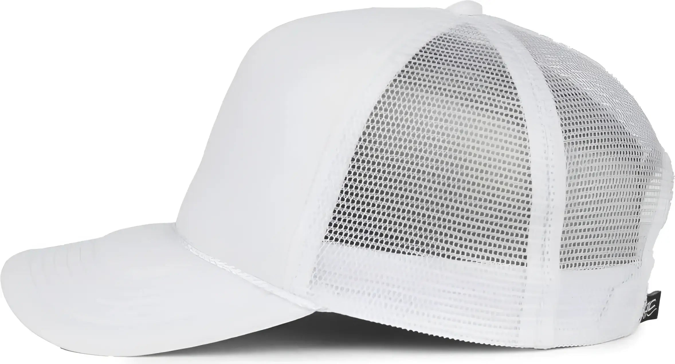 OC Sports OCFOAM 5 Panel Foam Mesh Trucker with Cord Cap - White White - White / OSFM