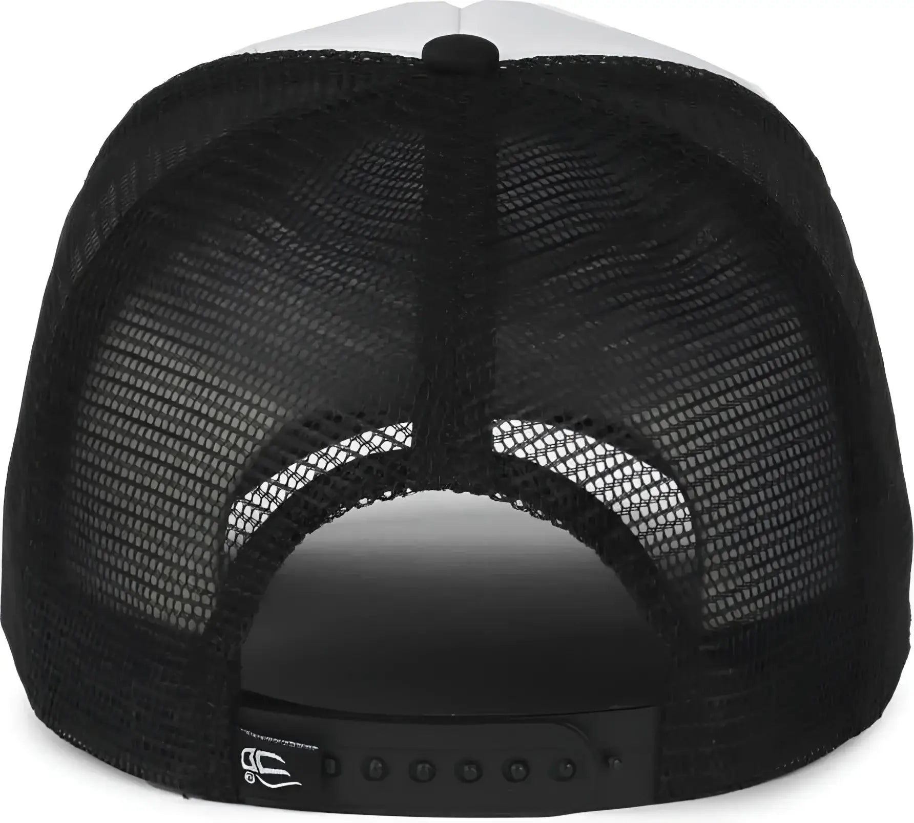 OC Sports OCFOAM 5 Panel Foam Mesh Trucker with Cord Cap - White Black Black - Black / OSFM
