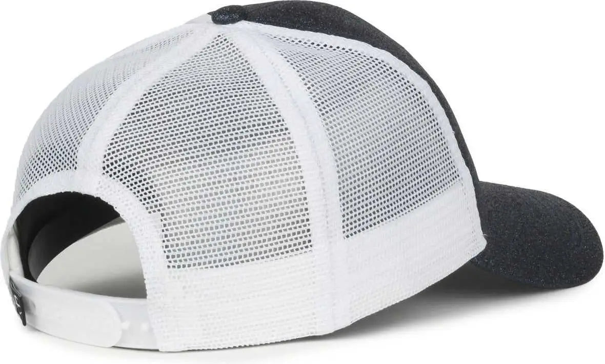OC Sports OCGLTR Glitter Mesh Back Cap - Galaxy White - White / Ladies
