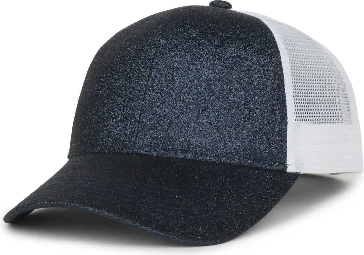OC Sports OCGLTR Glitter Mesh Back Cap - Galaxy White - White / Ladies