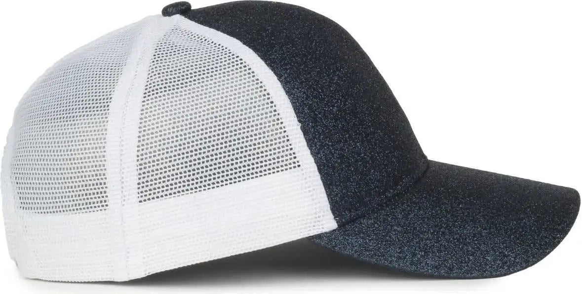 OC Sports OCGLTR Glitter Mesh Back Cap - Galaxy White - White / Ladies