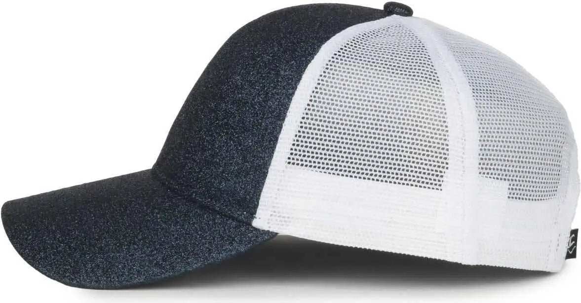 OC Sports OCGLTR Glitter Mesh Back Cap - Galaxy White - White / Ladies