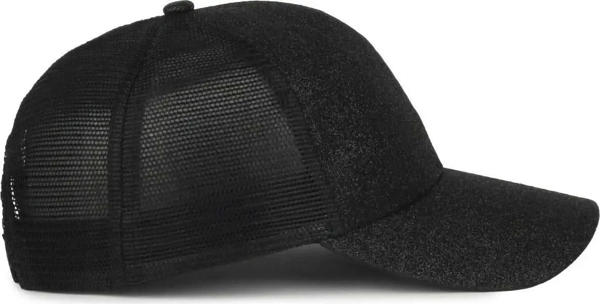 OC Sports OCGLTR Glitter Mesh Back Cap - Onyx Black - Black / Ladies