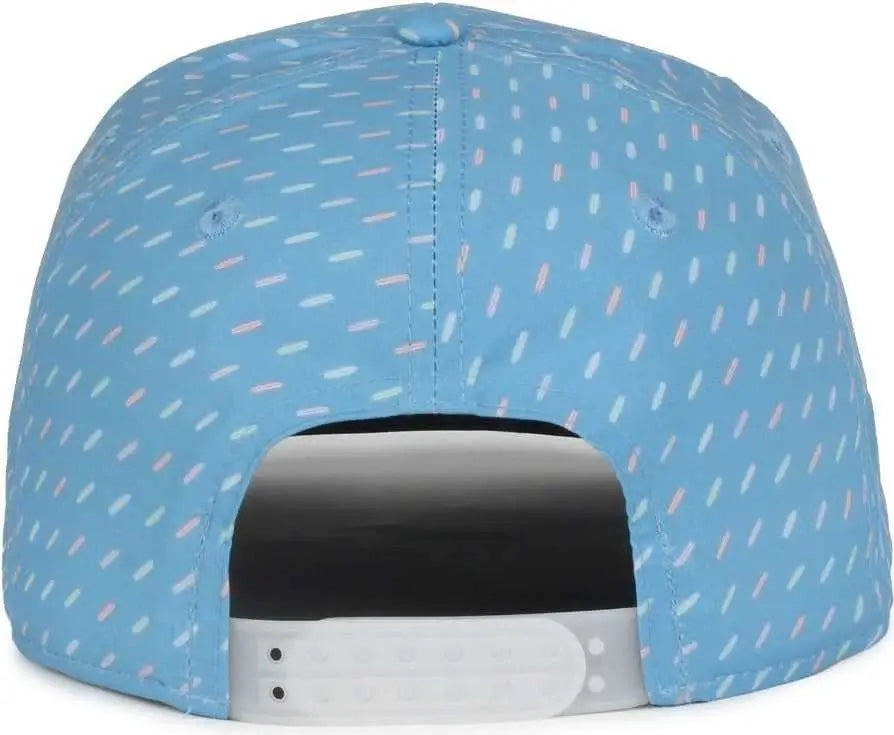 OC Sports OCP100 Sublimated Pattern Pro Crown Cap -Surfboard Light Blue - Blue / OSFM