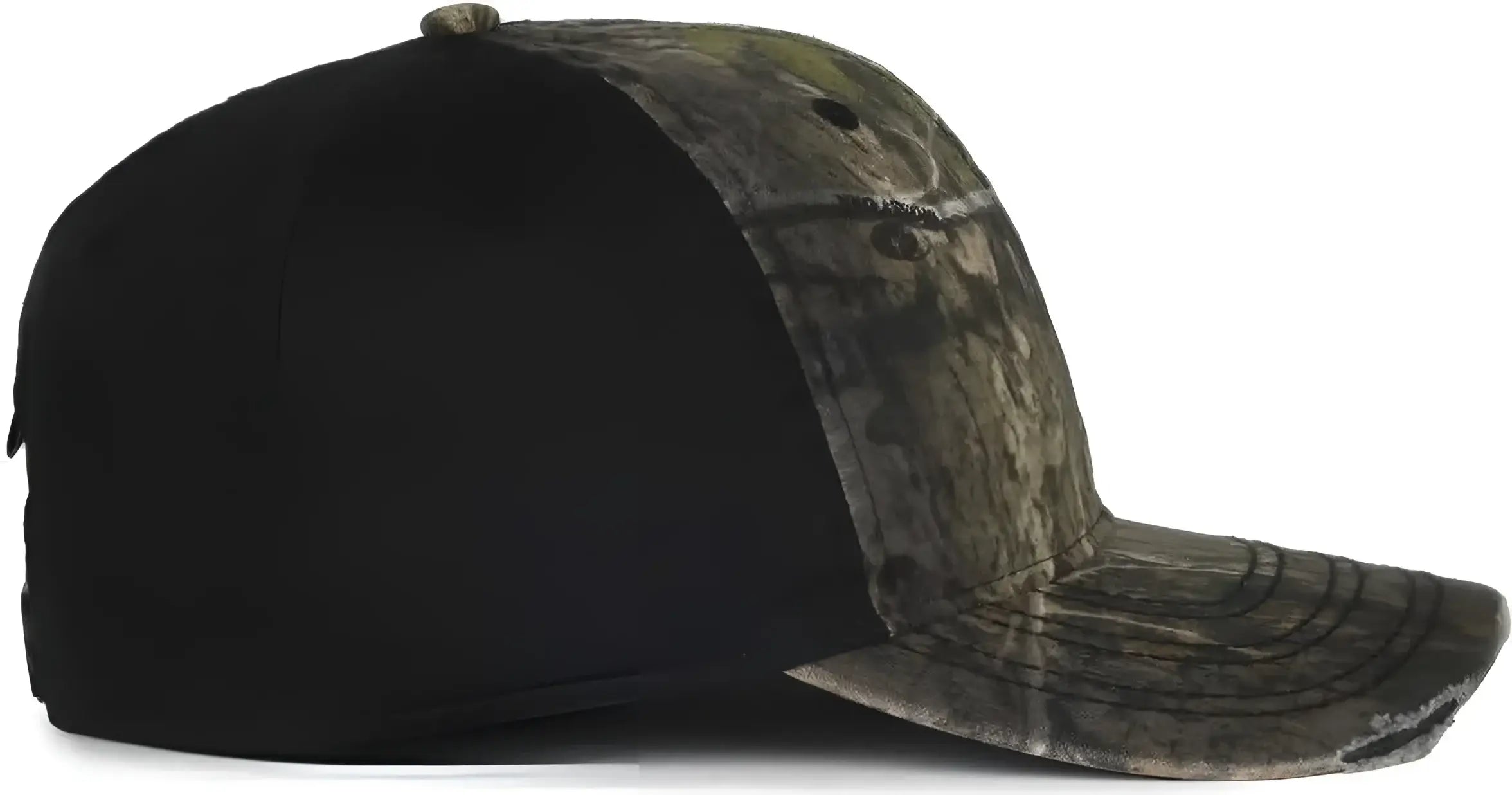 OC Sports OSC-101 Adjustable Cap - Mossy Oak Country DNA Black - Mossy Oak Black / OSFM