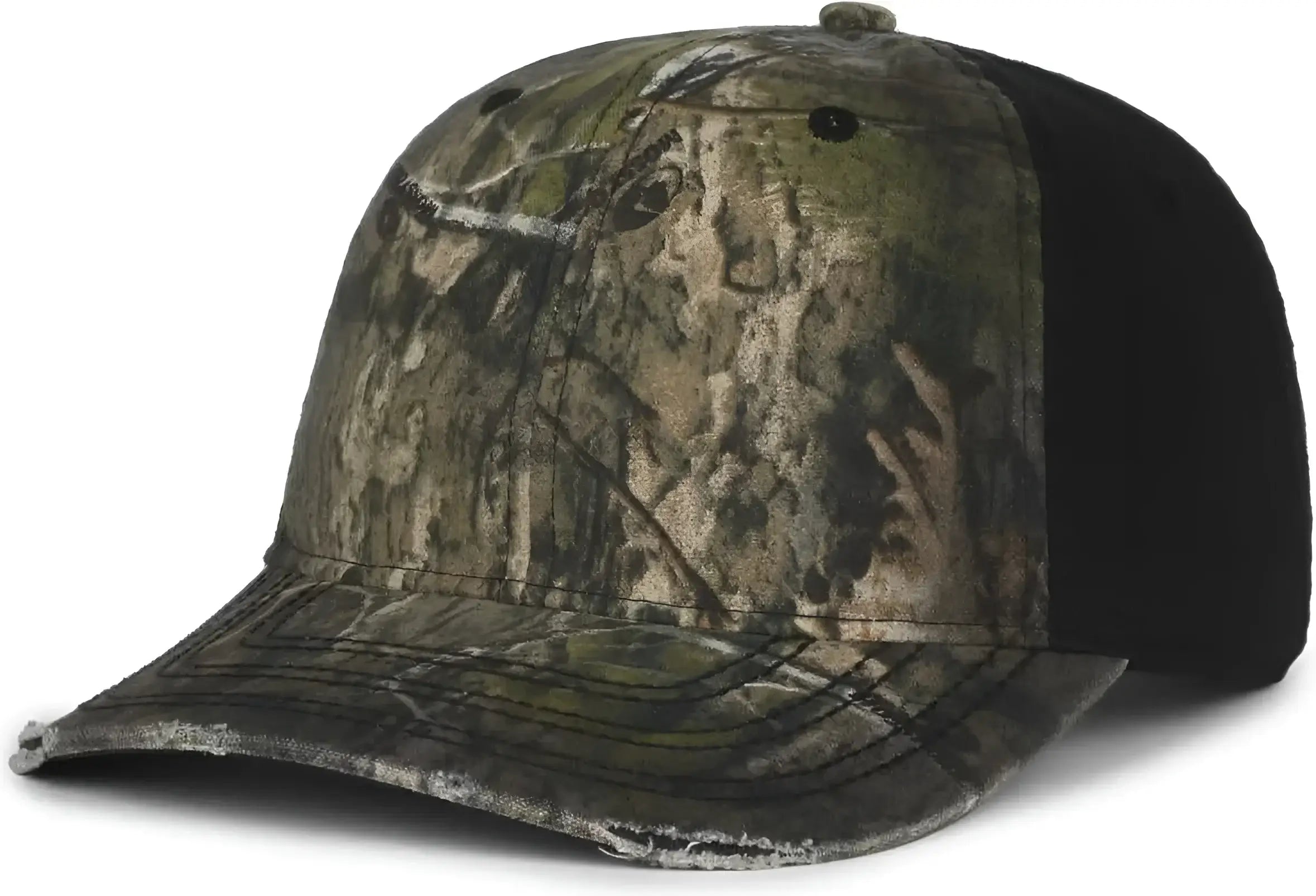 OC Sports OSC-101 Adjustable Cap - Mossy Oak Country DNA Black - Mossy Oak Black / OSFM