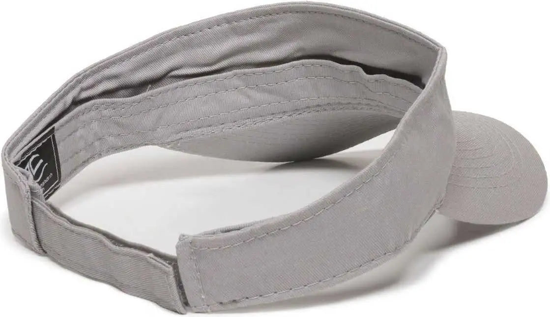 OC Sports PCTV-100 Adjustable Cotton Visors - 100 Light Gray
