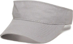 OC Sports PCTV-100 Adjustable Cotton Visors - 100 Light Gray