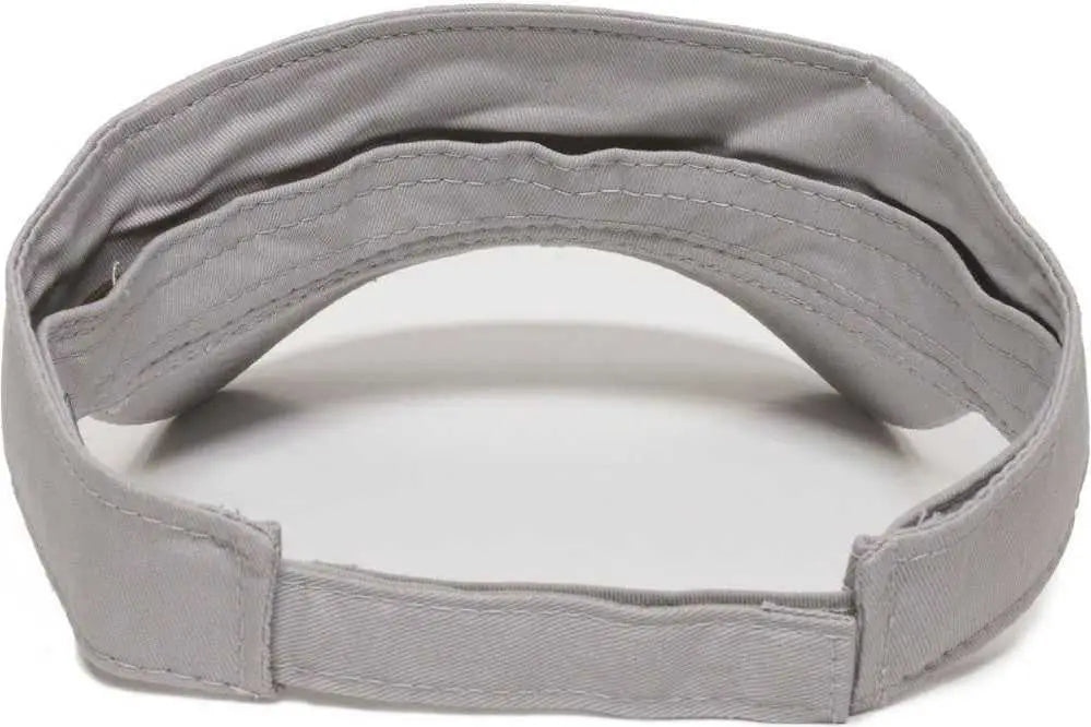 OC Sports PCTV-100 Adjustable Cotton Visors - 100 Light Gray
