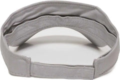 OC Sports PCTV-100 Adjustable Cotton Visors - 100 Light Gray