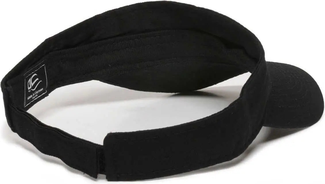 OC Sports PCTV-100 Adjustable Cotton Visors - Black