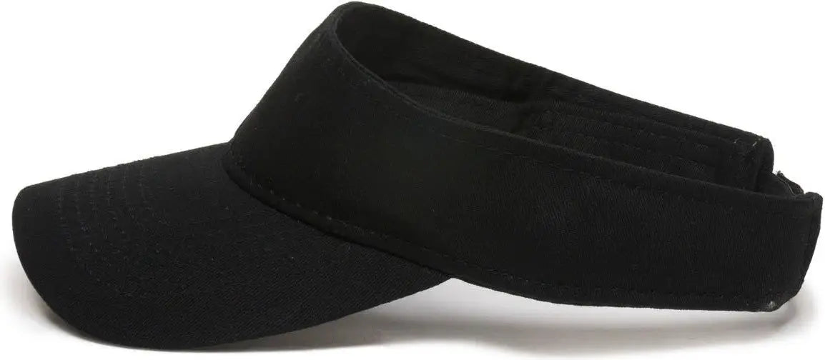 OC Sports PCTV-100 Adjustable Cotton Visors - Black