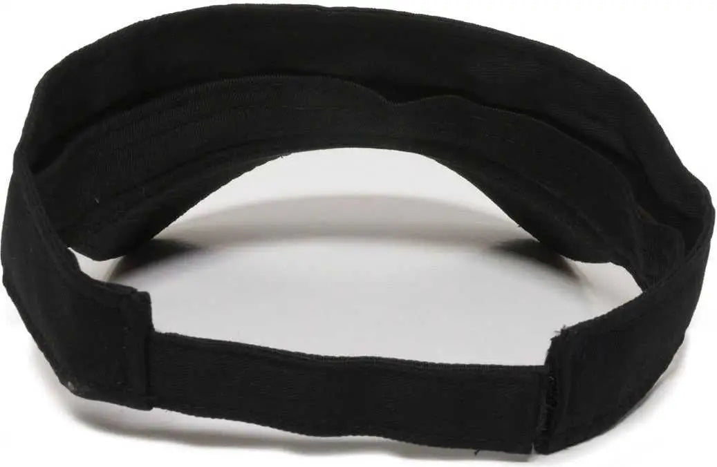 OC Sports PCTV-100 Adjustable Cotton Visors - Black