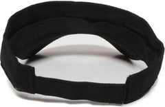 OC Sports PCTV-100 Adjustable Cotton Visors - Black