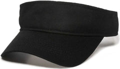 OC Sports PCTV-100 Adjustable Cotton Visors - Black