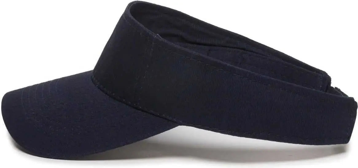 OC Sports PCTV-100 Adjustable Cotton Visors - Navy