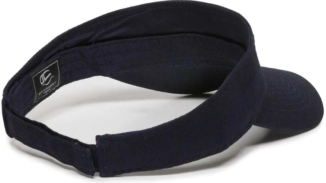 OC Sports PCTV-100 Adjustable Cotton Visors - Navy