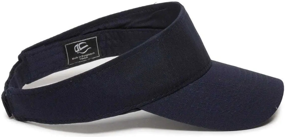 OC Sports PCTV-100 Adjustable Cotton Visors - Navy