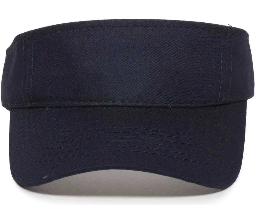 OC Sports PCTV-100 Adjustable Cotton Visors - Navy
