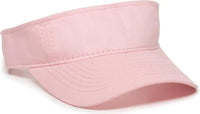 OC Sports PCTV-100 Adjustable Cotton Visors - Pink - Pink / 6 3/8’’ - 7’’