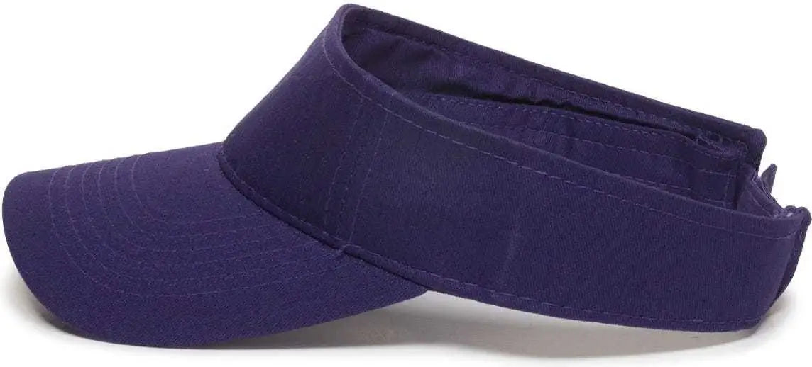 OC Sports PCTV-100 Adjustable Cotton Visors - Purple