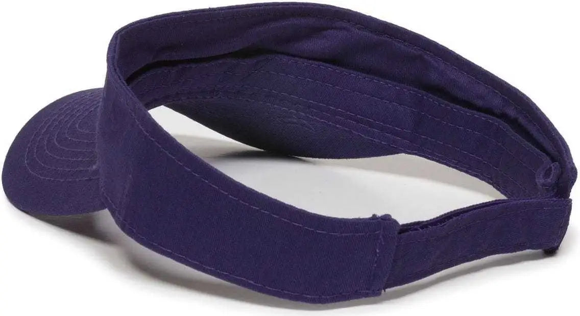 OC Sports PCTV-100 Adjustable Cotton Visors - Purple