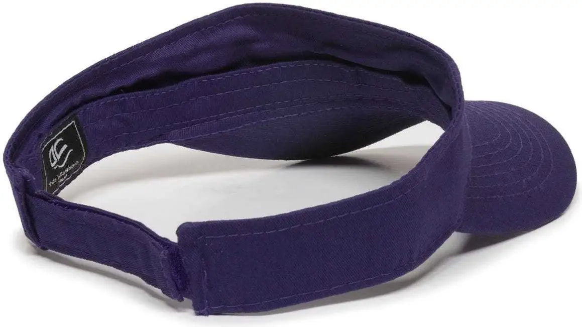 OC Sports PCTV-100 Adjustable Cotton Visors - Purple