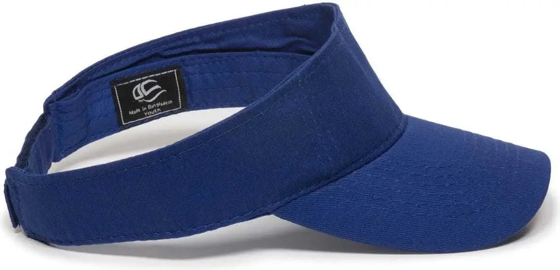 OC Sports PCTV-100 Adjustable Cotton Visors - Royal