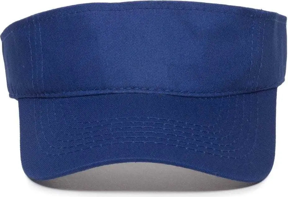 OC Sports PCTV-100 Adjustable Cotton Visors - Royal