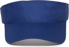 OC Sports PCTV-100 Adjustable Cotton Visors - Royal
