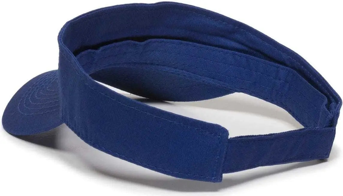 OC Sports PCTV-100 Adjustable Cotton Visors - Royal