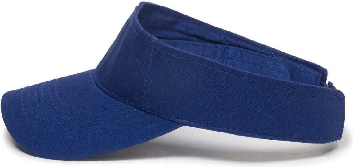 OC Sports PCTV-100 Adjustable Cotton Visors - Royal