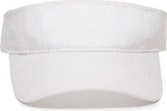 OC Sports PCTV-100 Adjustable Cotton Visors - White