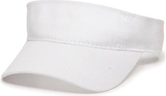 OC Sports PCTV-100 Adjustable Cotton Visors - White