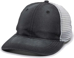OC Sports PDT-750M Adjustable Mesh Back Cap - Black White - Black White / 6 7/8’’ - 7 1/2’’