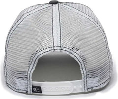 OC Sports PDT-750M Adjustable Mesh Back Cap - Black White - Black White / 6 7/8’’ - 7 1/2’’